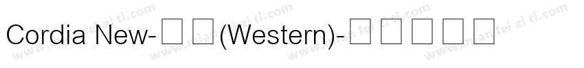 Cordia New-常规(Western)字体转换